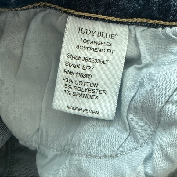 Judy Blue Jeans Boyfriend Fit Light Blue Size 5 / 27 JB82335 - Picture 4 of 6